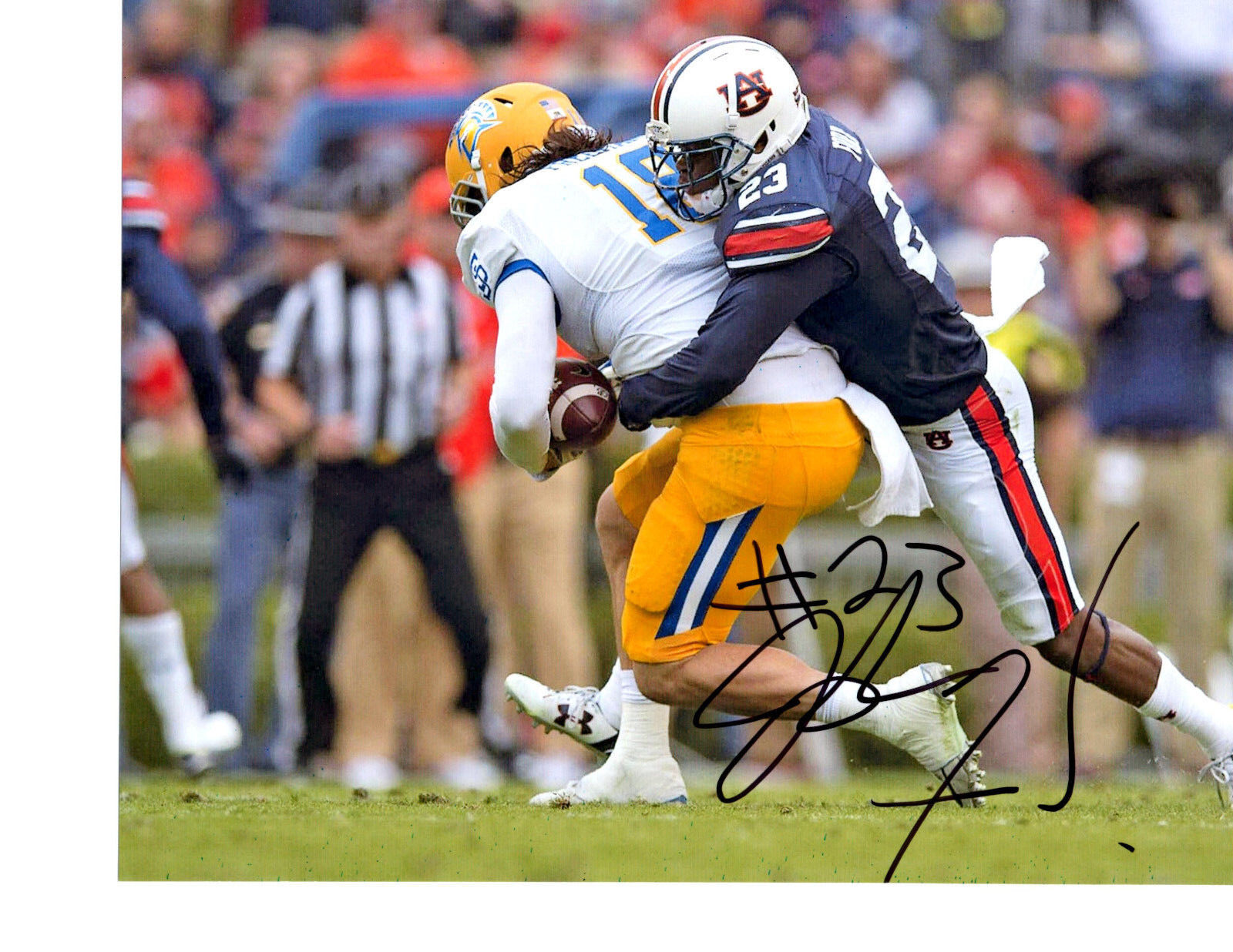 Johnathan Ford signed autographed 8x10 football Photo Poster painting Auburn Tigers Rudy Ford!