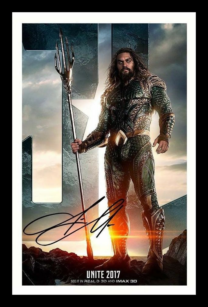 Jason Momoa - Aquaman Autograph Signed & Framed Photo Poster painting