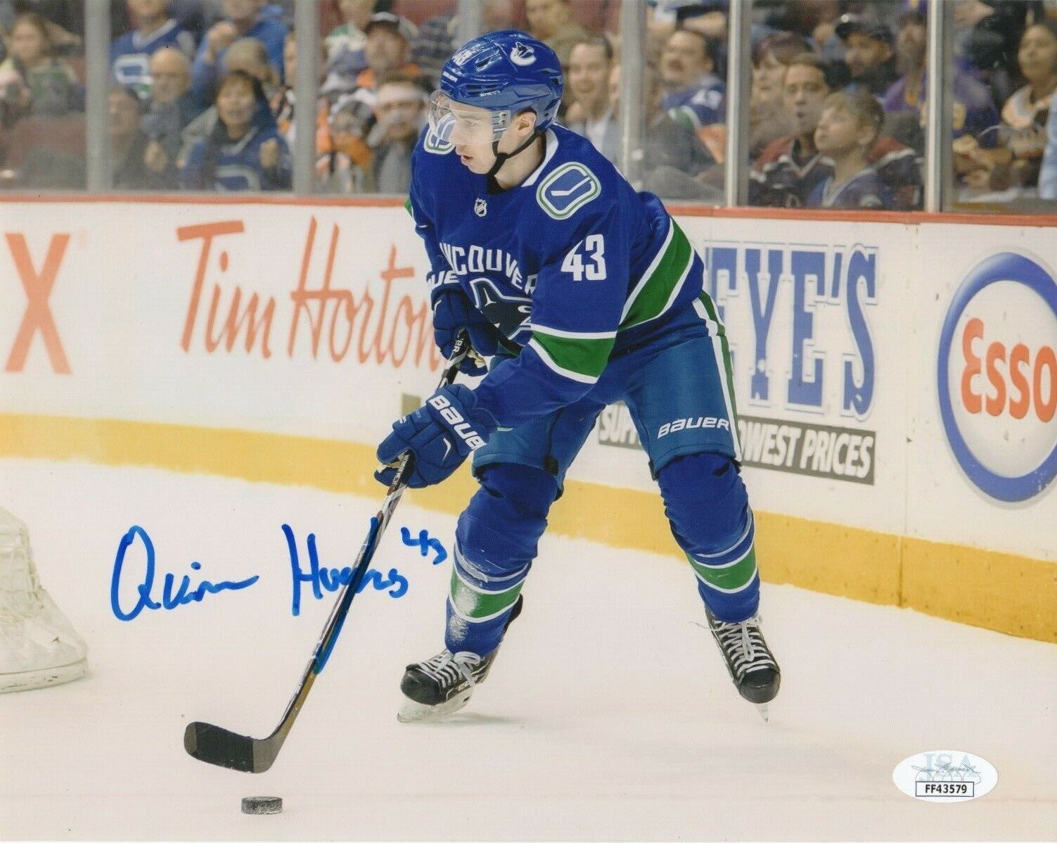 Vancouver Canucks Quinn Hughes Signed Autographed 8x10 NHL Photo Poster painting JSA COA #2