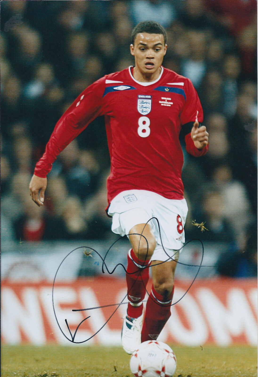 Jermaine JENAS Autograph Signed 12x8 Photo Poster painting AFTAL COA QPR ENGLAND Shirt