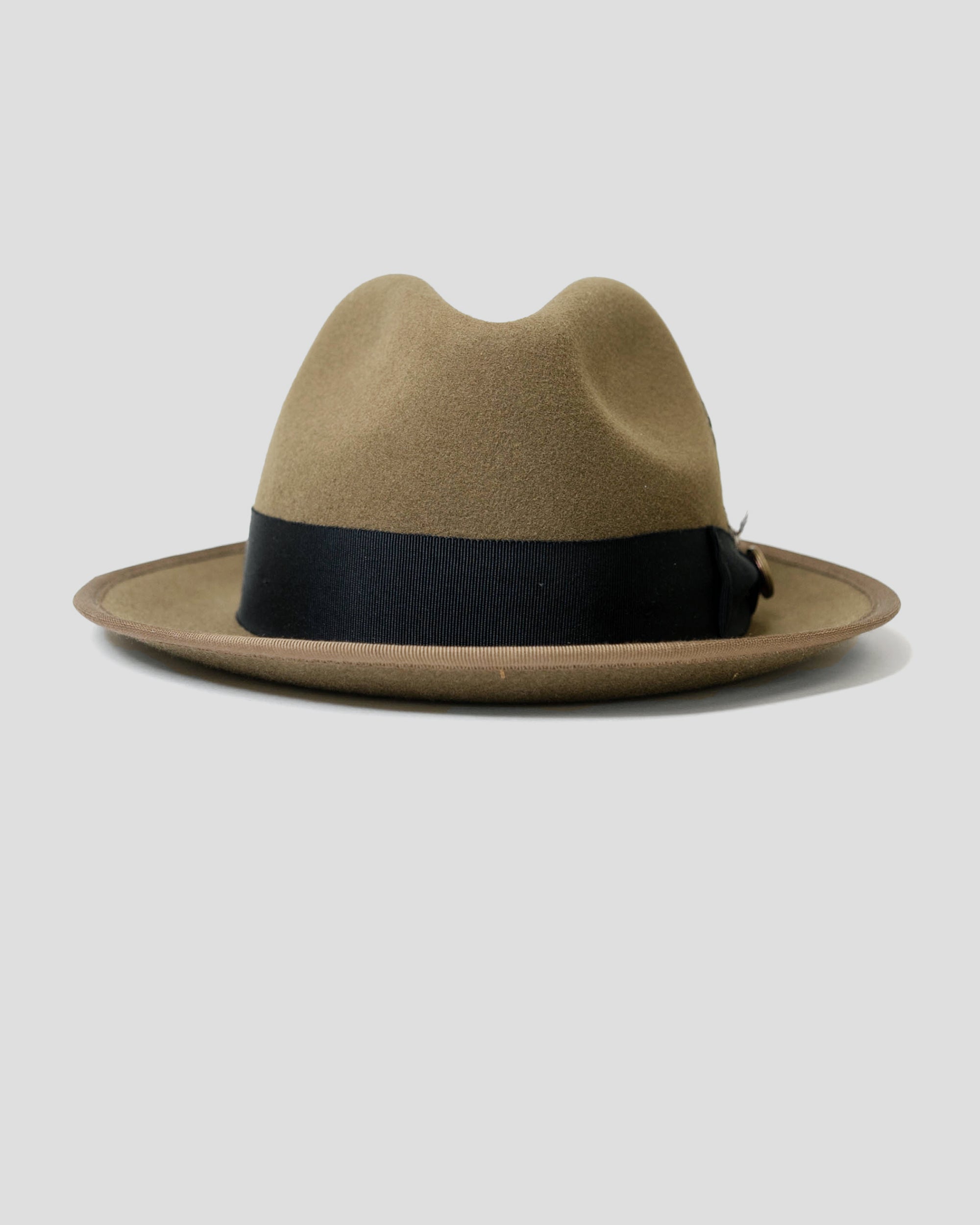 HatsFashion Ranch HatsFashion  Bikary Fedora &ndash; Grey/Dark Olive [Fast shipping and box packing]