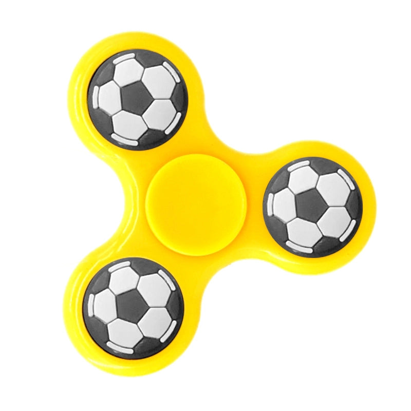 Fashion Solid Color Three-leaf Bracket Fingertip Gyro Toy