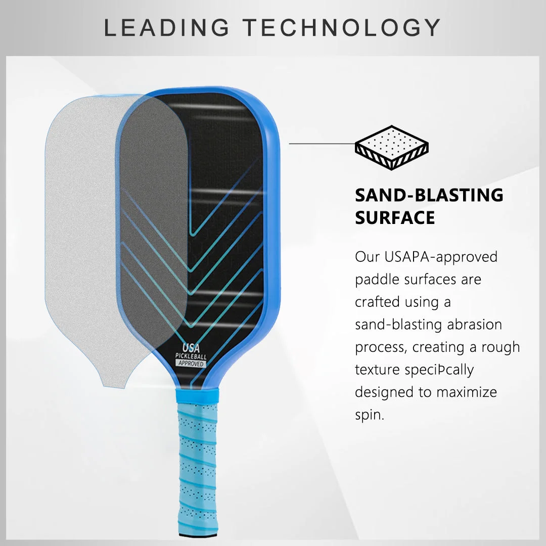 Original Paddle (16mm) T700 Sandblasted Carbon Fiber-Fractal Dreams