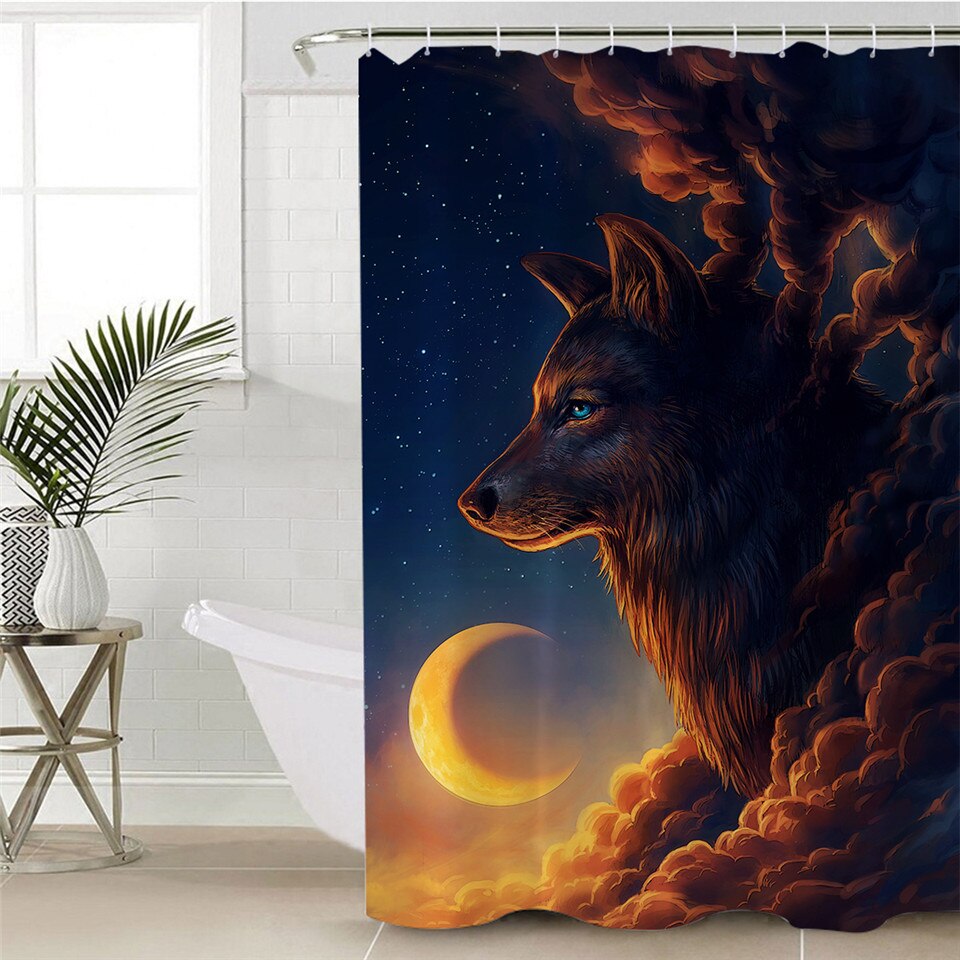 

Night Guardian - Print Shower Curtain, 180*200cm, 501 Original