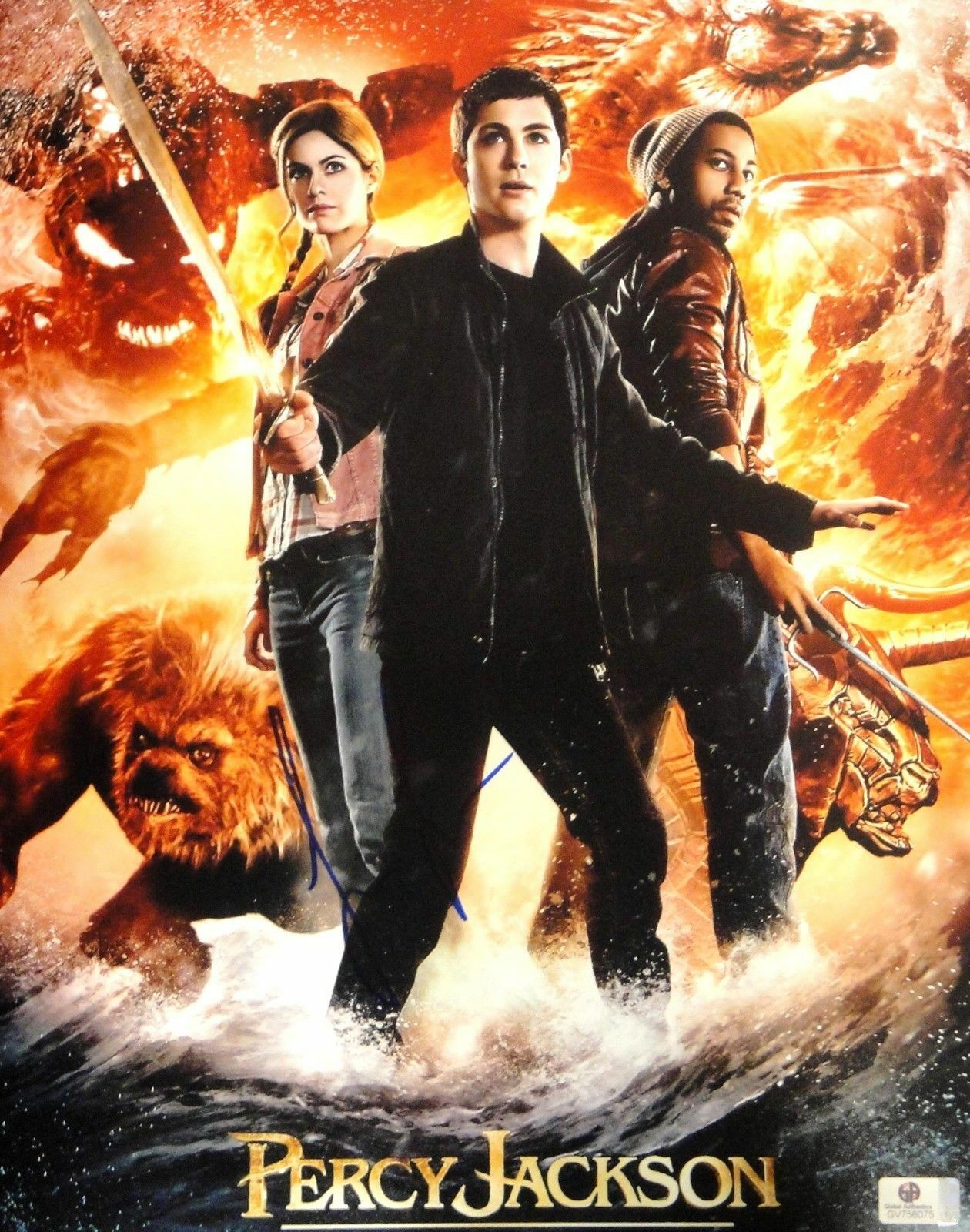 Logan Lerman Hand Signed Autographed 11x14 Photo Poster painting Percy Jackson JSA U16287