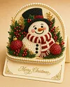 6pcs DIY Merry Chrismas Diamond Painting 3D Greeting Card