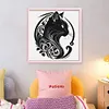 Silhouette - Cat-11CT Stamped Cross Stitch 40*40cm/15.75*15.75in tapestrymarket