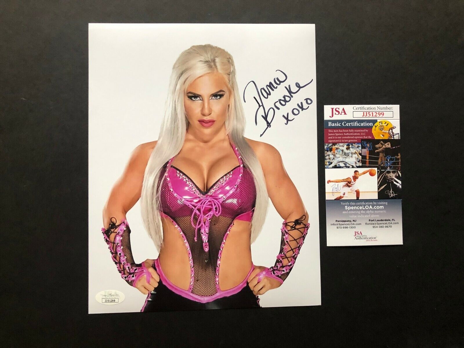 Dana Brooke Hot signed autographed sexy WWE wrestling 8x10 Photo Poster painting JSA Spence coa