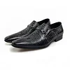 Vintage Mens Wedding Shoes Online, Genuine Leather ,Black