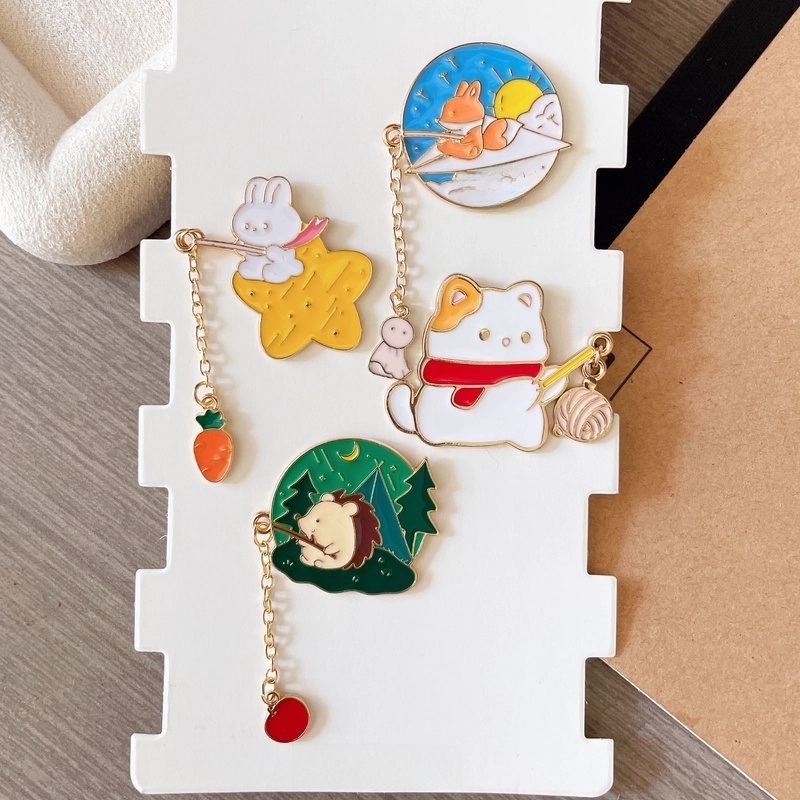 Cartoon Style Cute Pin Animal Zinc Alloy Plating Unisex Brooches