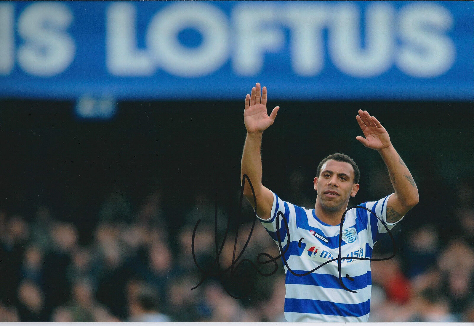 Anton FERDINAND Signed 12x8 Photo Poster painting AFTAL COA Autograph QPR Defender Genuine RARE