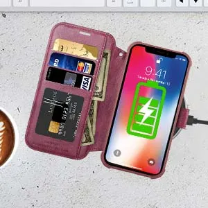 IMEIKONST iPhone XS Custodia Embossed Premium Phone Cover