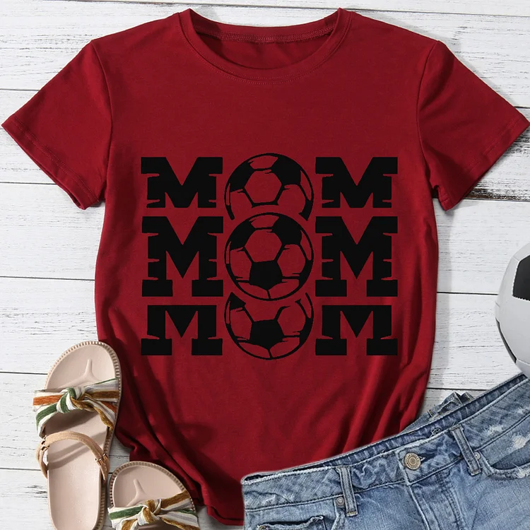 Soccer Mom Round Neck T-shirt