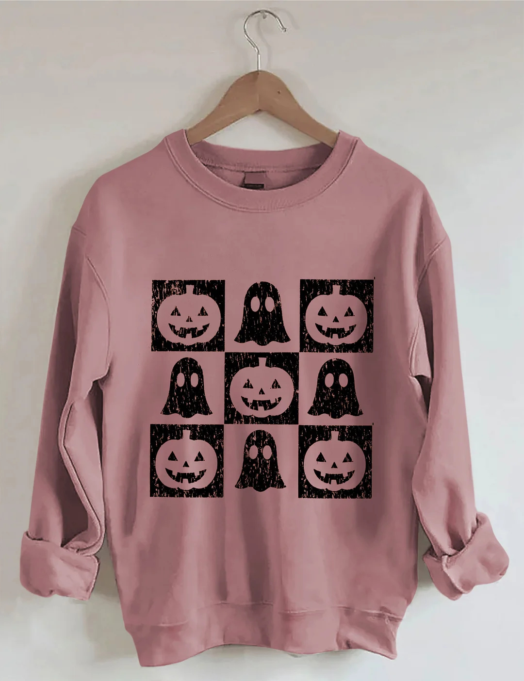 Checkered Halloween Sweatshirt