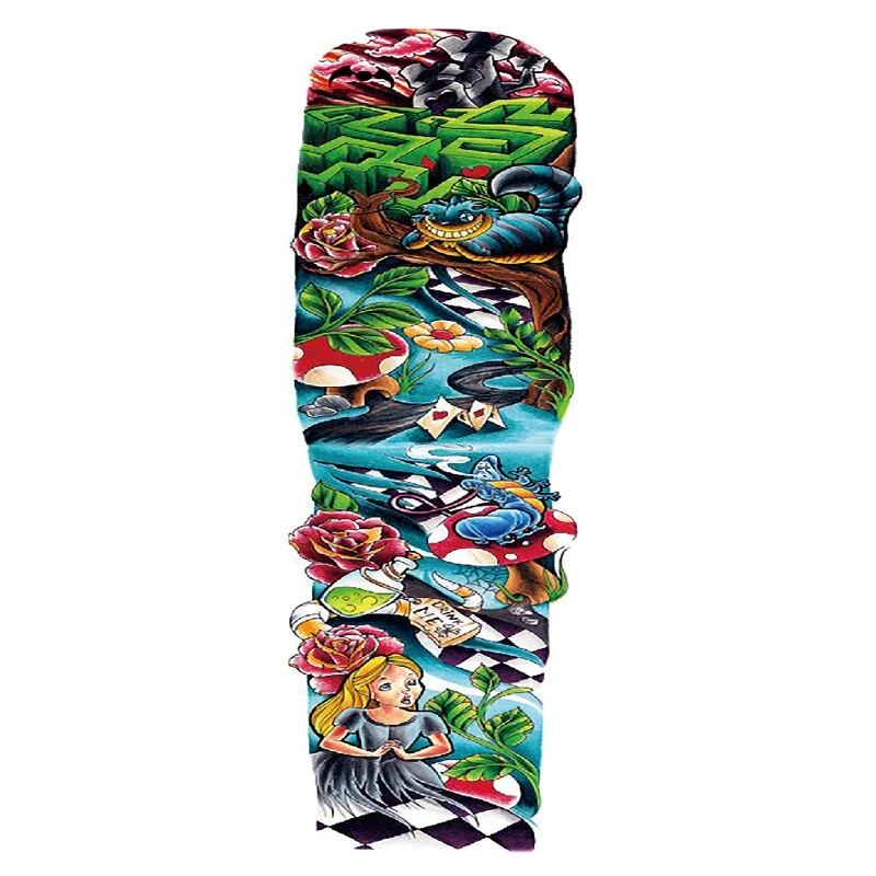 Body Art Arm Fake Sleeve Tattoos For Men Waterproof Wolf Tiger Chinese Dragon Sticker Temporary Fox Tattoo Waterproof Sleeves 303