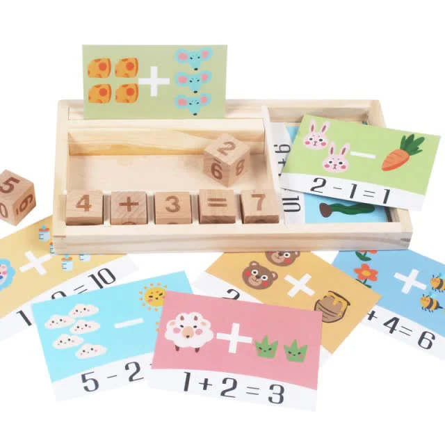 Digit Count Kid's Wooden building blocks Puzzle Toy for Toddlers Early Learning Child Toy