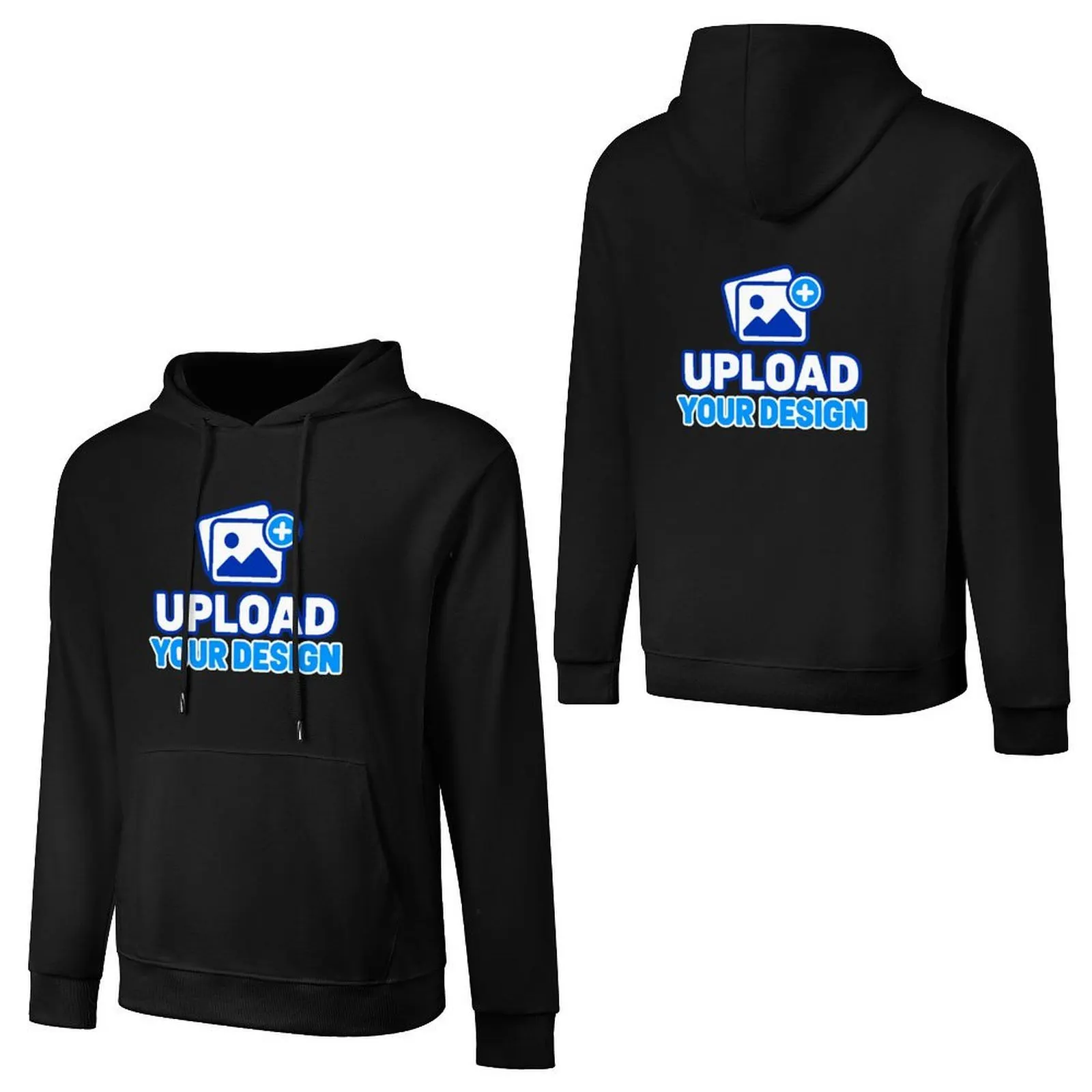Pure cotton hooded sweater Unisex, Front and Back Print + Sleeve Print custom product view 9