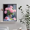 Pink Rose-Full Round Diamond Painting 30*40CM