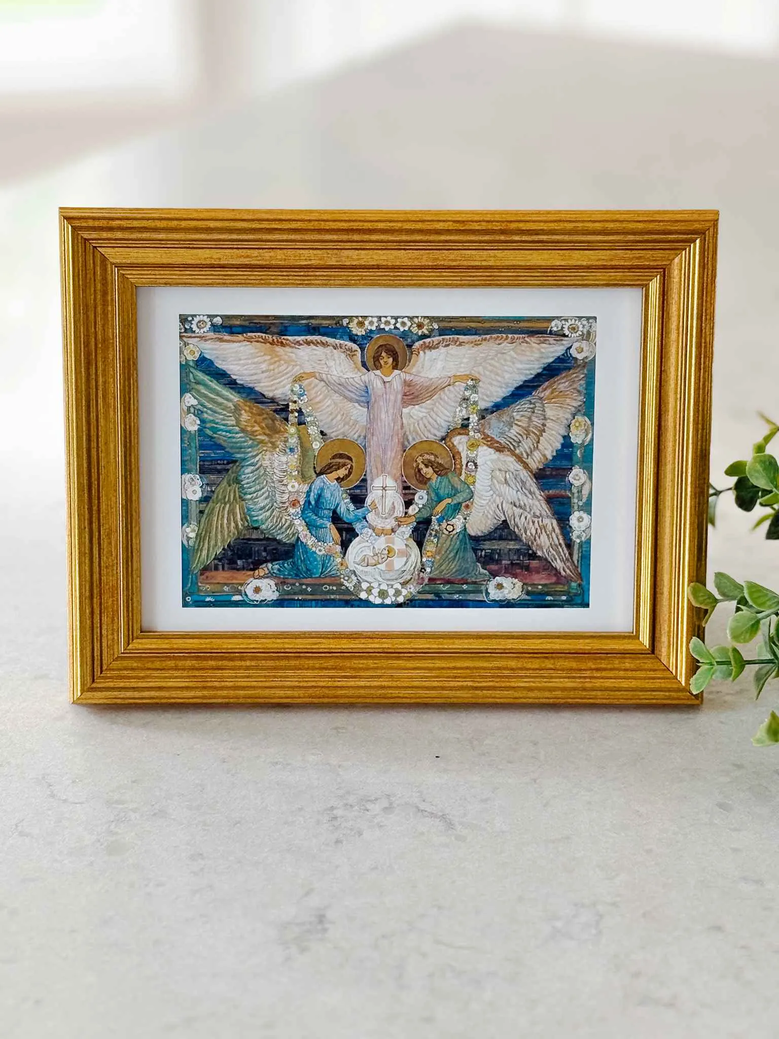Angels Garlanding the Infant Jesus - Print