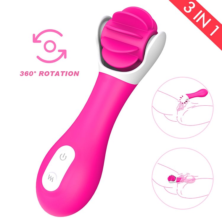 Silicone Electric Adult Sex Toy Vibrating Rotation Licking Tongue Dildo Vibrator For Woman