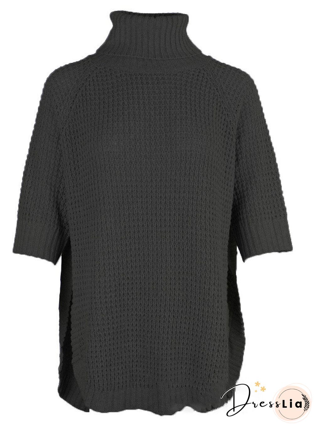 Women'S Turtleneck Solid Casual Knitted Pullover Loose Long Sleeve Sweaters Knitwear Jumper Fall Turtleneck Sweaters For Women