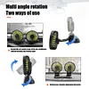 F404 USB Car Fan Dual Head Powerful 3-Speed Dashboard Fan for Truck Vehicle