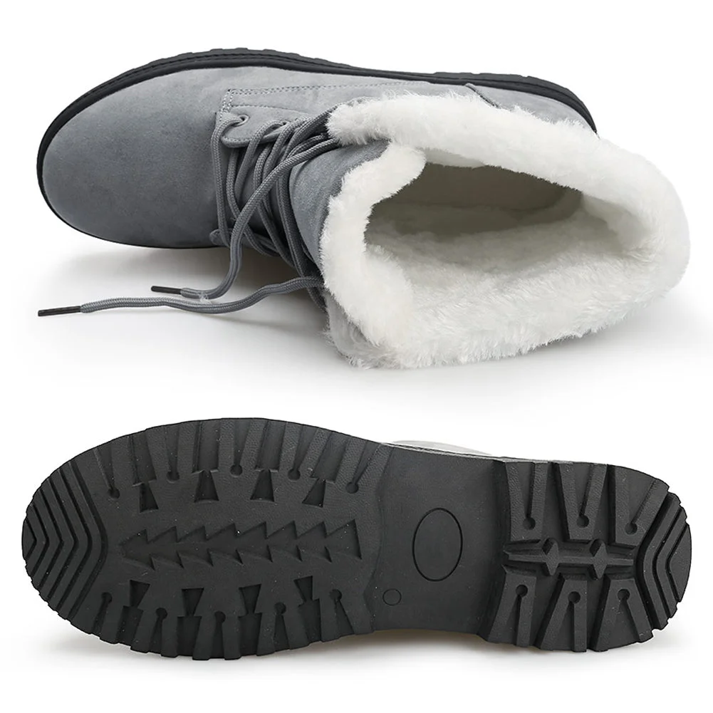 Winter New Women Snow Cotton Boots Vulcanized Shoes Artificial Plush