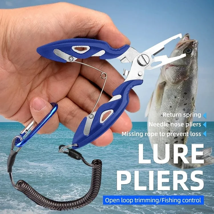 🔥BIG SALE - HALF PRICE🔥🔥Multifunctional fishing pliers set(  Plier+Anti-drop cord+bag)