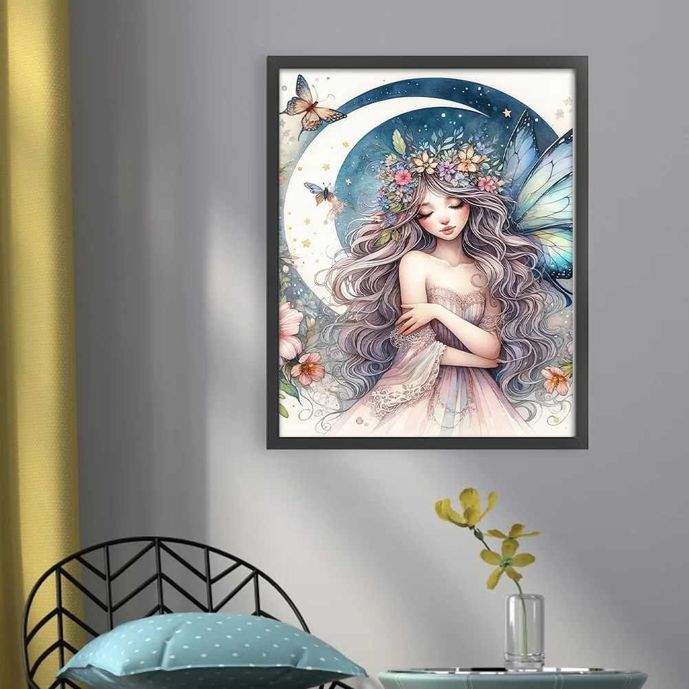 11CT Full Stamped Cross Stitch - Fairy(Canvas|40*50CM)