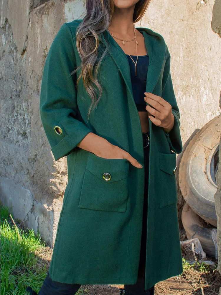 Loose Woolen Casual Overcoat