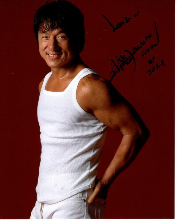 JACKIE CHAN Signed Autographed 8x10 Photo Poster painting