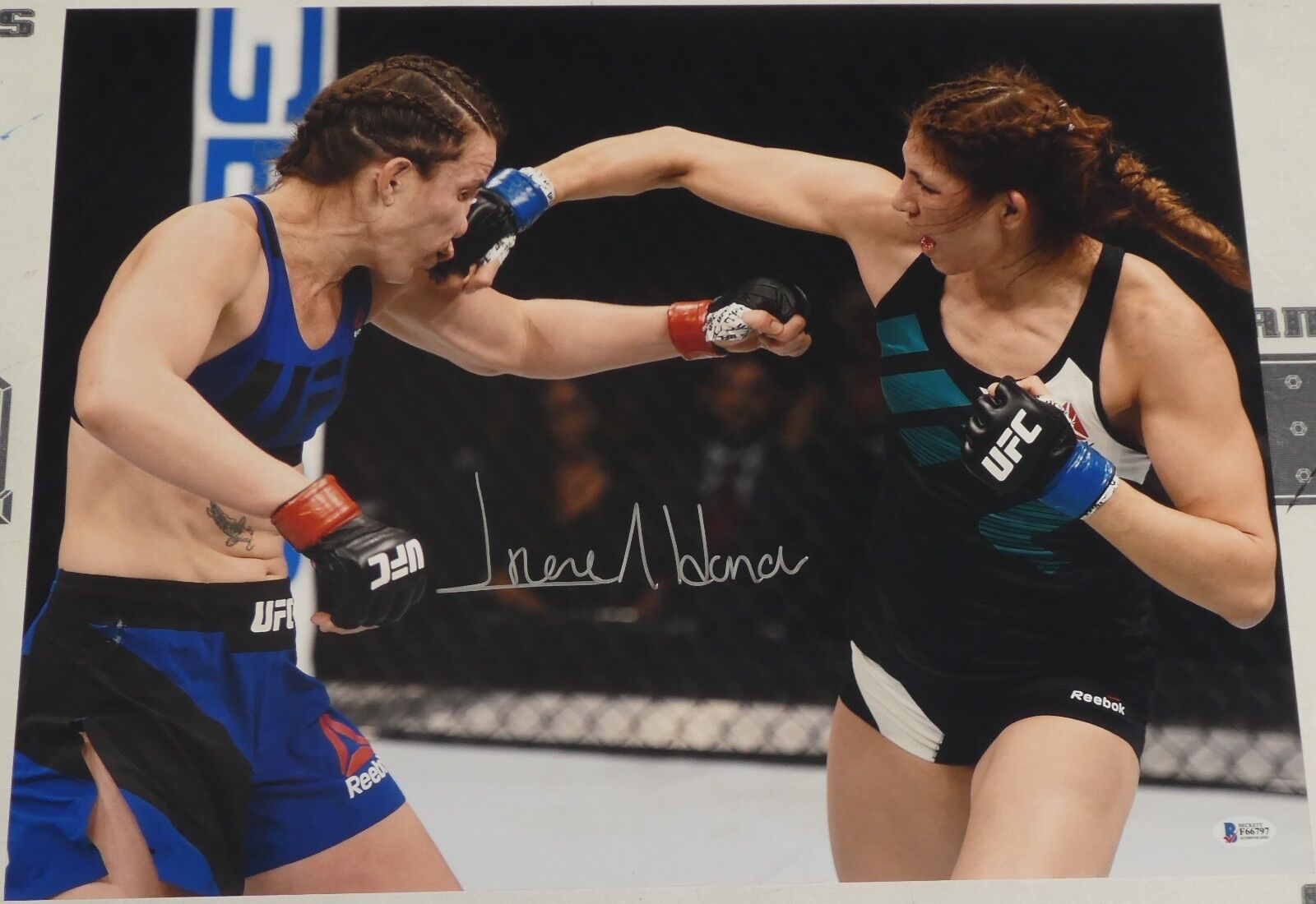 Irene Aldana Signed UFC 16x20 Photo Poster painting BAS Beckett COA Invicta Picture Autograph 97