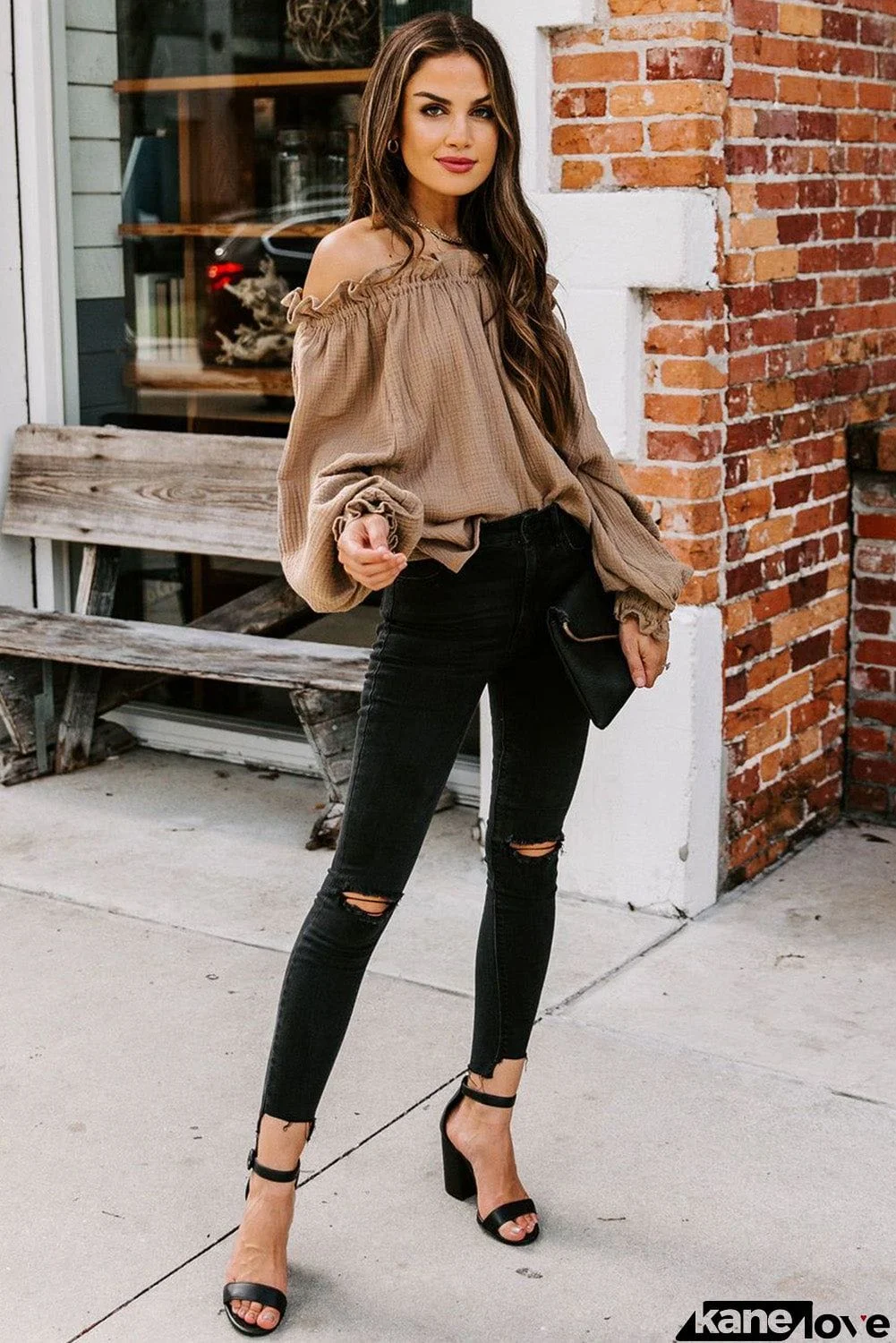 Off-the-shoulder Ruffle Top