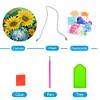 DIY Sunflower Diamond Painting Double Sided Hanging Suncatcher Pendant