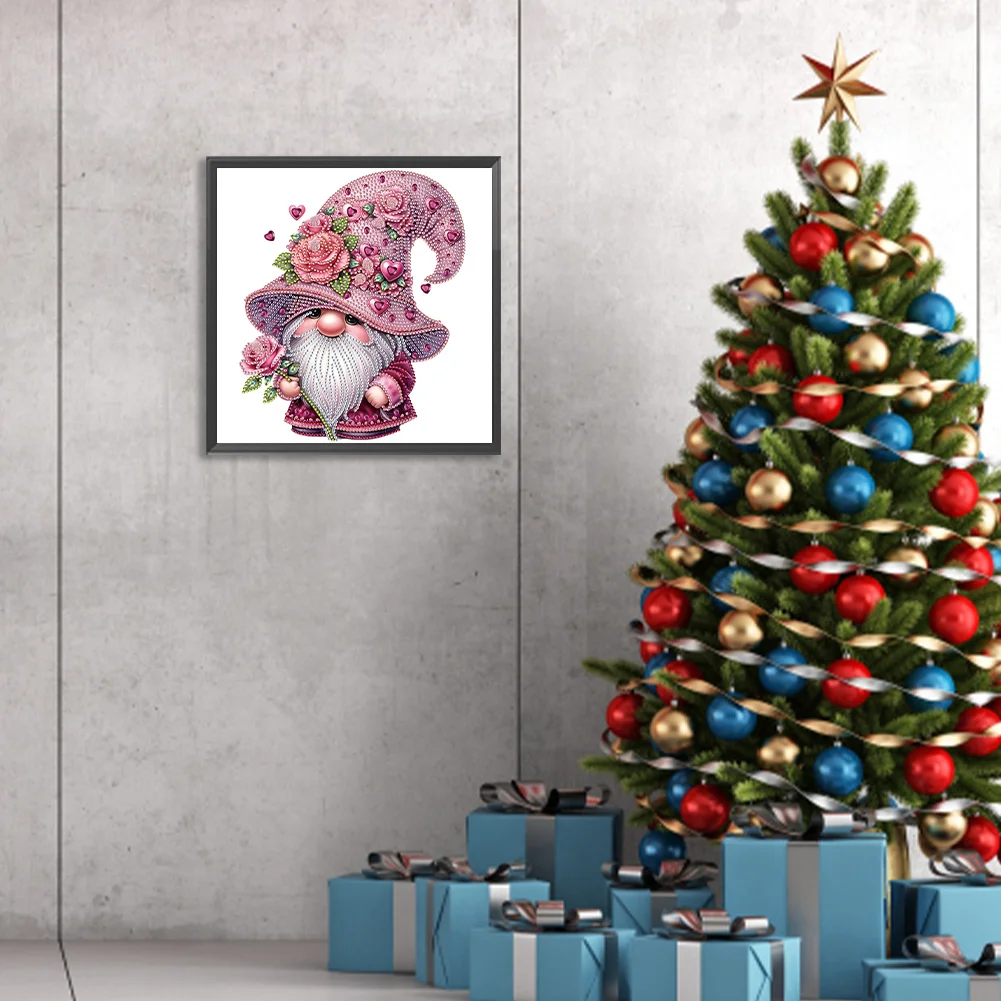 Diamond Painting - Partial Special Shaped Drill - Valentines Day Gnome(Canvas|30*30cm)