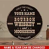 Whiskey Bar Customized Tin Painting / Wooden Painting (Round 12*12 inches)