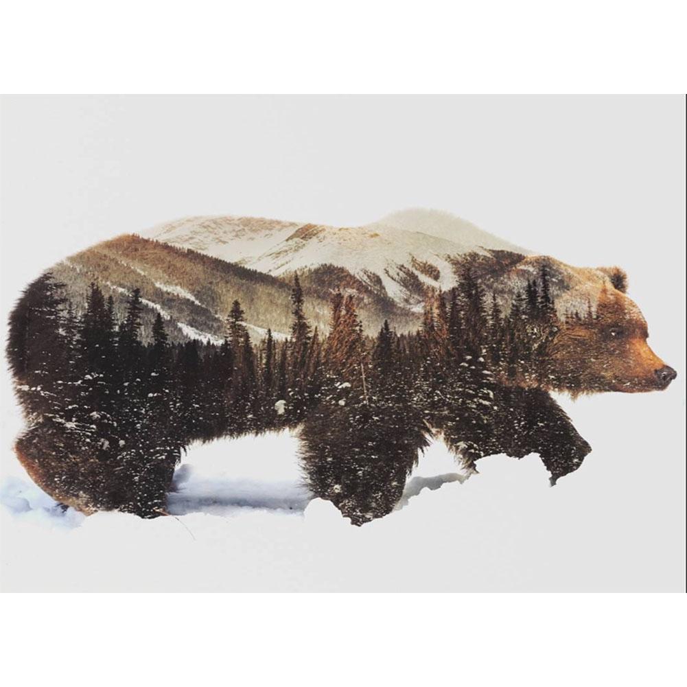

40x50cm - Paint By Numbers Forest Bear, 501 Original