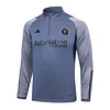 2023/2024 Inter Miami Half-Pull Training Suit Grey Football Shirt 1:1 Thai Quality