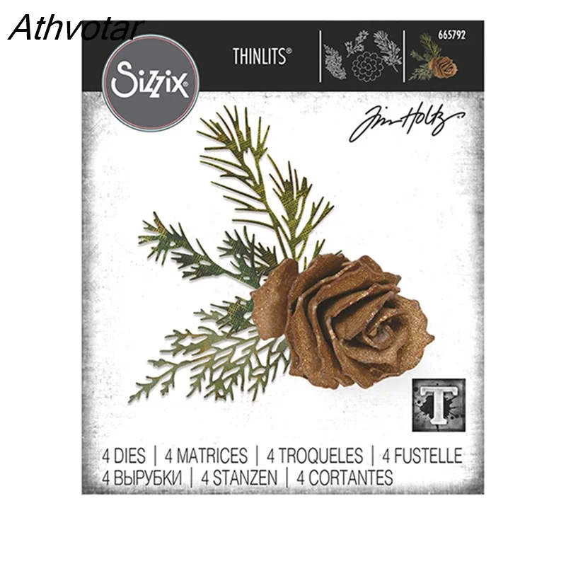 Athvotar New Arrival Skeleton Metal Cutting Dies For Halloween Decoration Diy Paper Card Scrapbook Photo Album Embossing Craft Dies