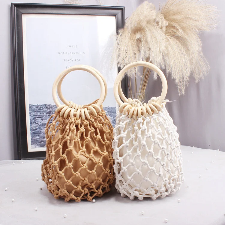 Hollow out Straw Mini Bag