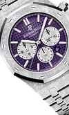 Silver 904L Steel Purple Dial - Automatic Watch - 41mm