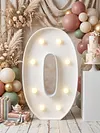 70cm LED Number Figure Light Easy To Assemble & Lightweight Large Lighted Number Warm Lighting & Radiant Atmosphere for Anniversary Graduation Decoration