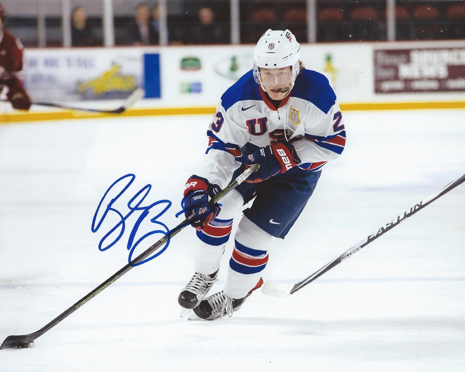 Brock Boeser Signed 8x10 Photo Poster painting Team USA World Juniors Autographed COA