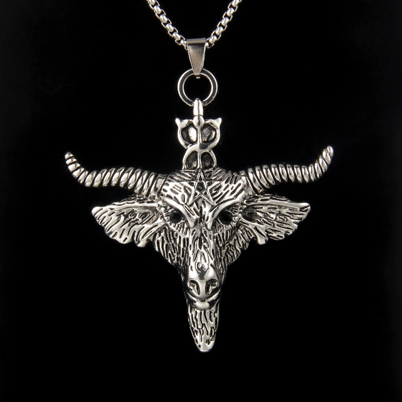 Jewelry Exaggerated Punk Commute Cattle 201 Stainless Steel Zinc Alloy Pendant Necklace