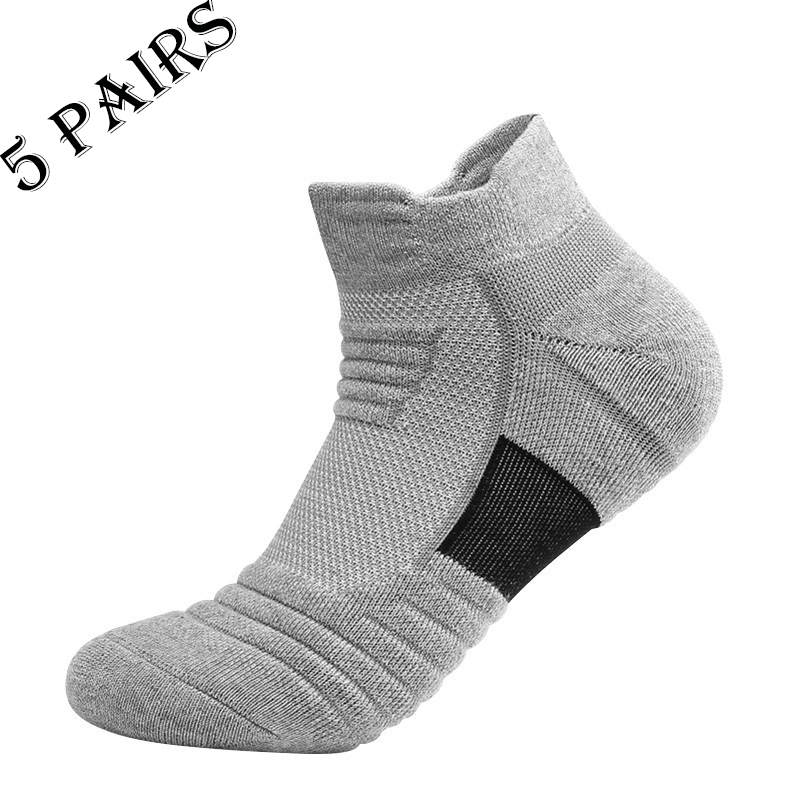 Unisex 5 Pairs Cotton Sweat-absorbent Sports Socks Football Socks / TECHWEAR CLUB / Techwear