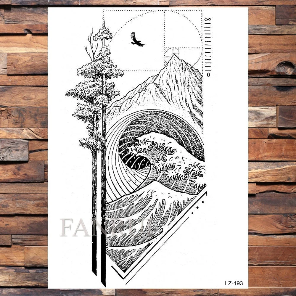 Mighty Lion King Of Beasts Tattoos Temporary Men Women Body Art Fake Tatoo Realistic Tribal Tiger Tattoo Sticker Arm Leg Makeup