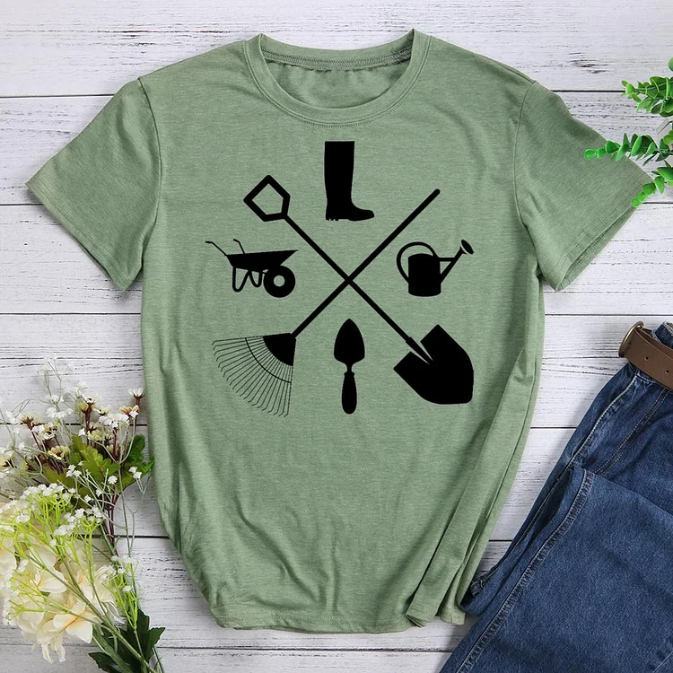 gardening Round Neck T-shirt