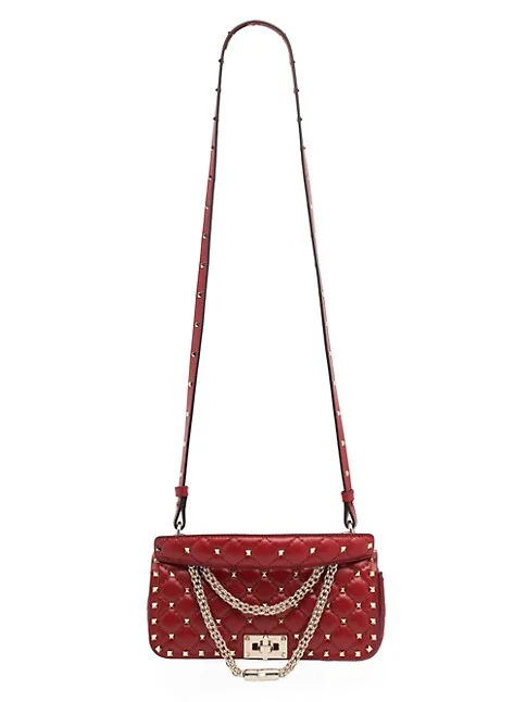 Valentino Garavani Rockstud Spike Quilted Leather Shoulder Bag 5 out of 5 Customer Rating