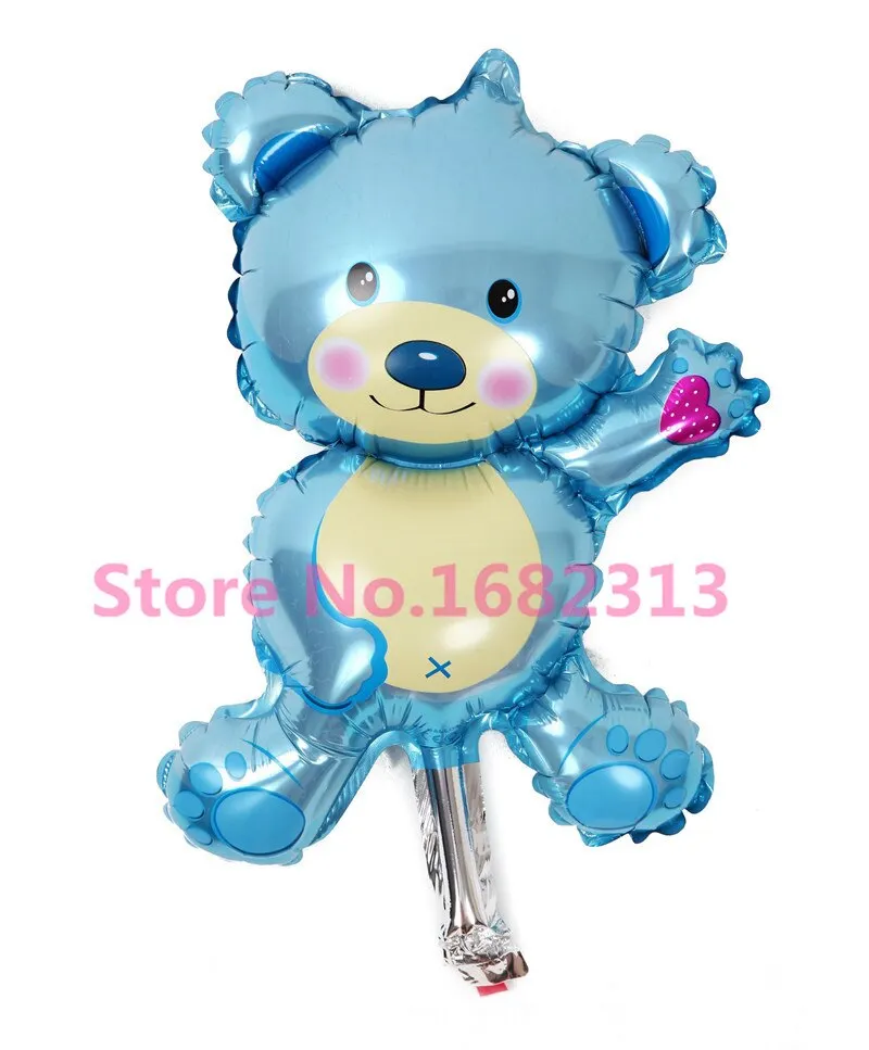 16 Inch Mini Teddy Bear Children's Toys Decoration Foil Balloons Birthday&Party Balloons Cartoon Helium Balloon Free Shipping