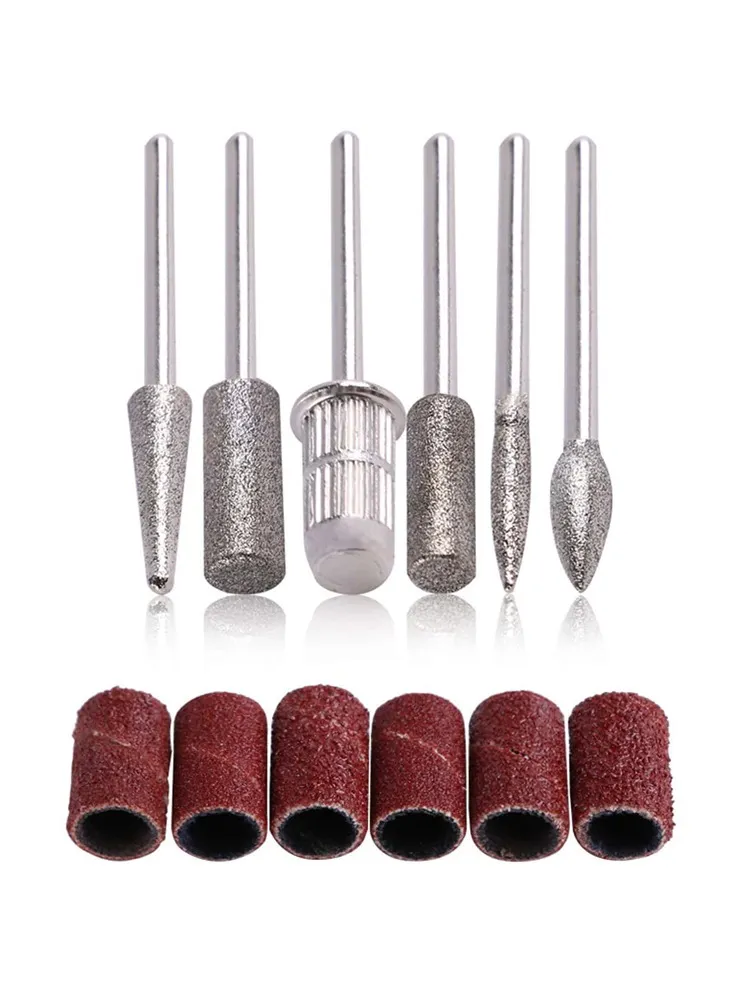 6pcs Nail Polishing Head Set